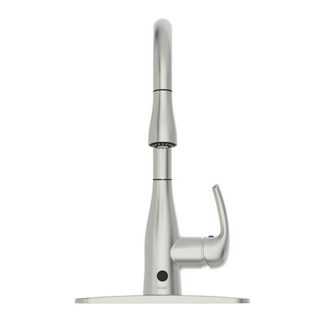 Bio Bidet FLOW Motion Touchless Kitchen Faucet in Brushed Nickel Finish