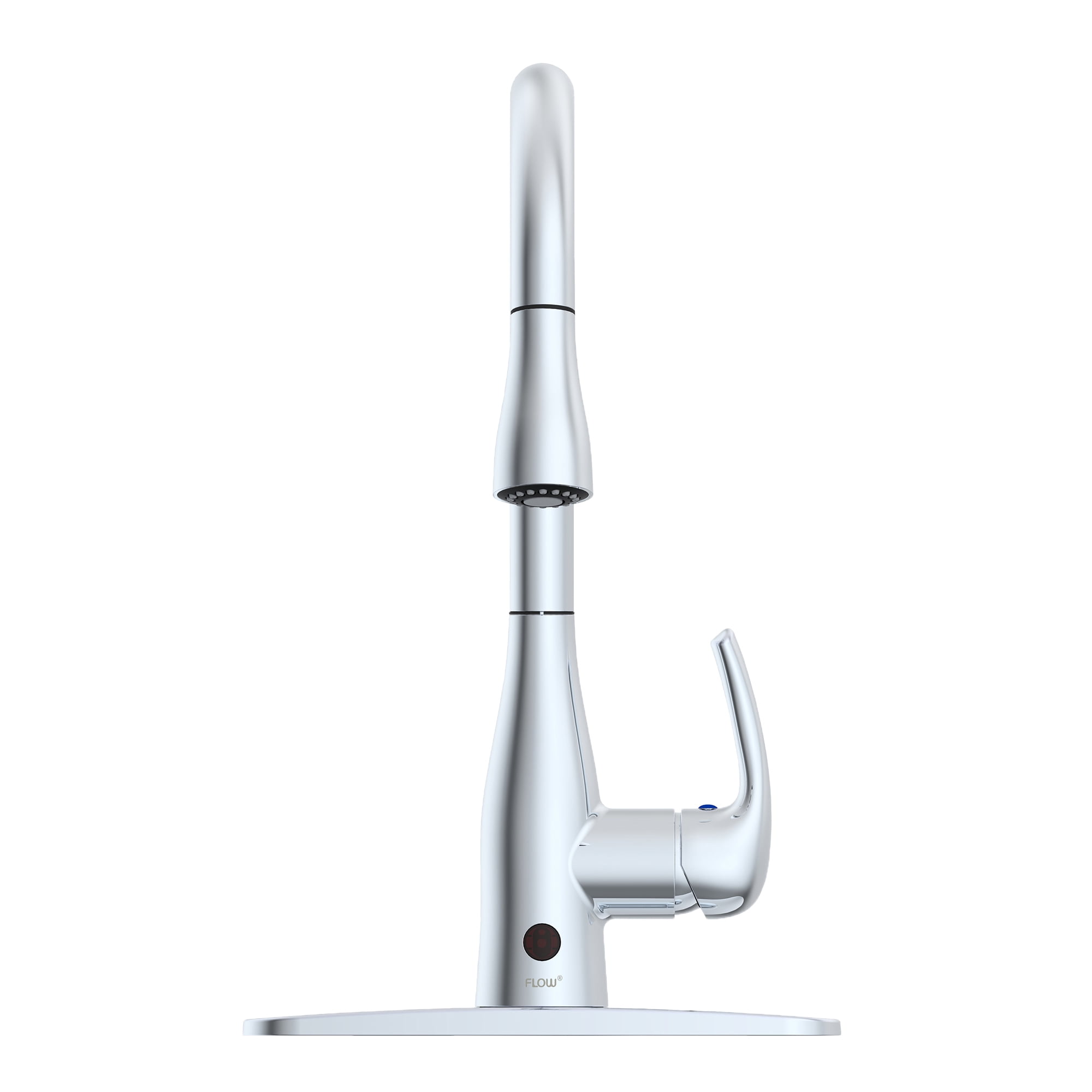 Chrome Touchless Pull-Down Kitchen Faucet with Spray