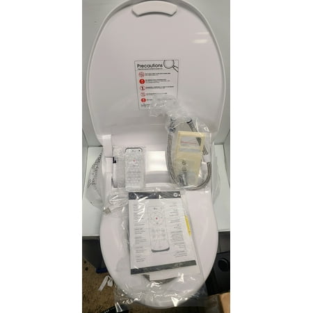 Bio Bidet by Bemis - Slim Three Bidet Toilet Seat - Elongated - Elongated White