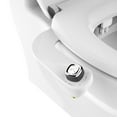 thumbnail image 1 of Bio Bidet SlimEdge Simple Bidet Toilet Attachment in White with Dual Nozzle, Fresh Water Spray, Non Electric, Easy to Install, Brass Inlet and Internal Valve, 1 of 8