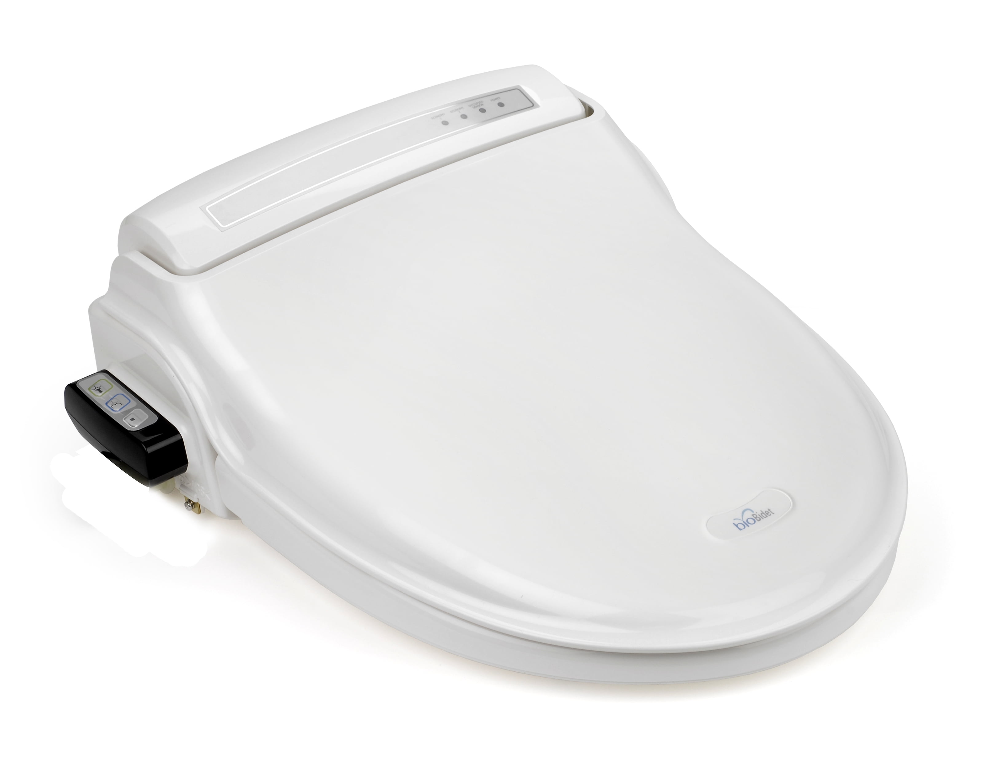 White Heated Electric Bidet Toilet Seat with Remote Control