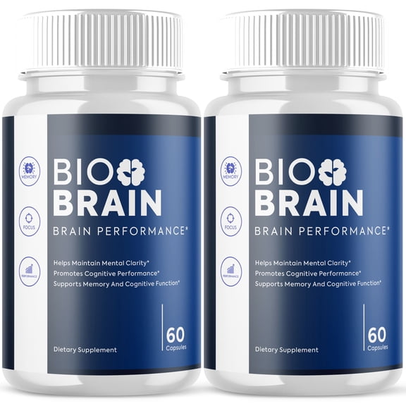 Bio Brain Advanced Formula Brain Support Pills Maximum Strength Supplement BioBrain 120 Capsules
