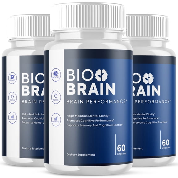 Bio Brain Advanced Formula Brain Support Pills Maximum Strength Supplement BioBrain 180 Capsules