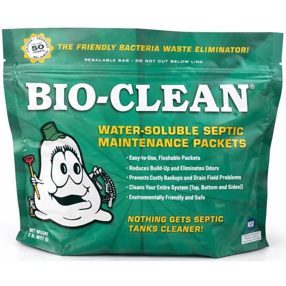 Bio-Clean Water-Soluble Septic Maintenance Packets