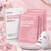 Bio Collagen Deep Mask Hydrating Overnight Hydrogel Face Mask 4 Pack
