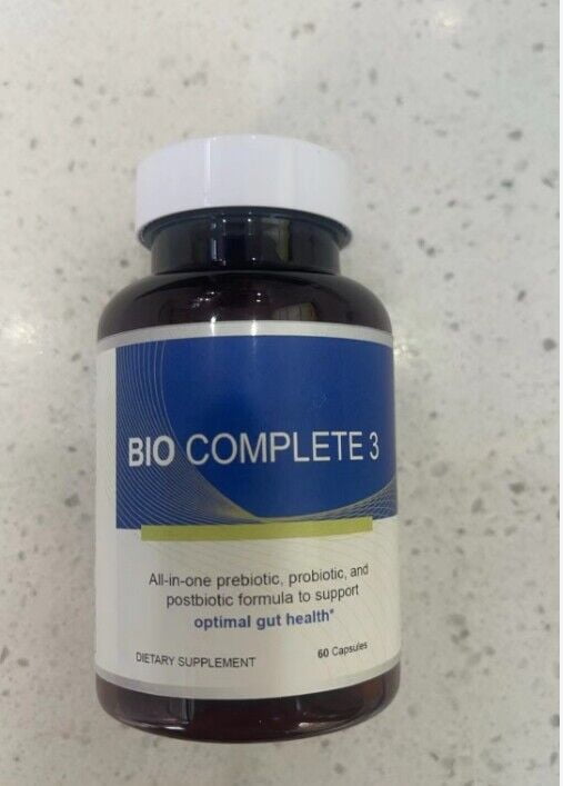 Bio Complete 3 Capsules 60 Count Prebiotic Probiotic Postbiotic Supplement