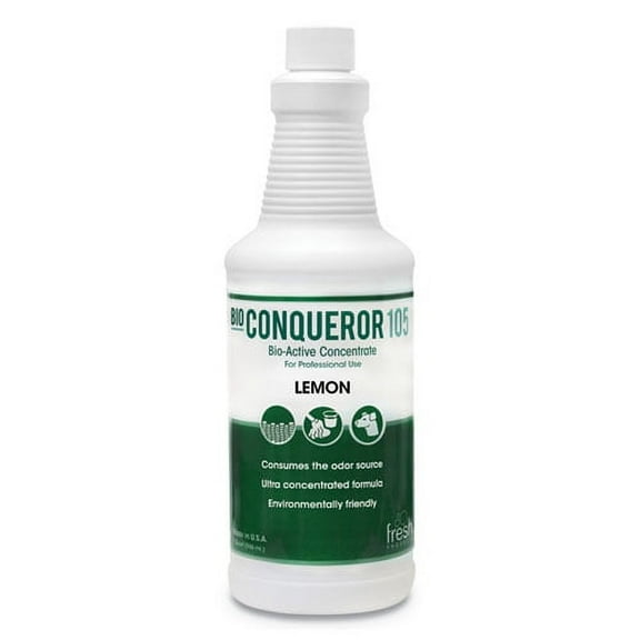 Bio Conqueror 105 Enzymatic Odor Counteractant Concentrate, Citrus, 32 Oz Bottle, 12/carton | Bundle of 2 Cartons