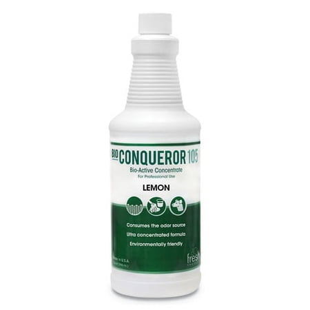 Bio Conqueror 105 Enzymatic Odor Counteractant Concentrate, Citrus, 32 Oz Bottle, 12/carton | Bundle of 5 Cartons