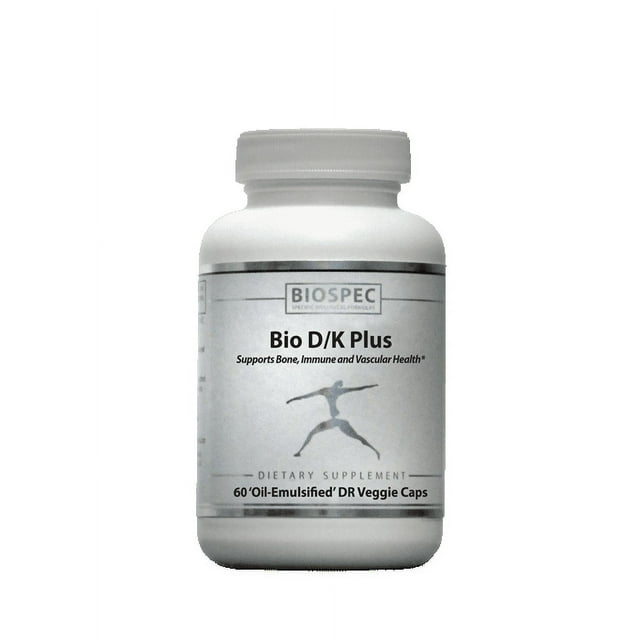 Bio D/K Plus Vitamin D3 + K2 with 5000iu of D3 & 1000 mcg of Vitamin