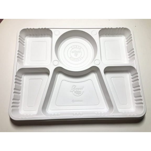Bio-Degradable 6 Compartment Lunch Plate