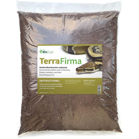 The Bio Dude Terra Firma Bioactive Terrarium Substrate for Ball Pythons & Terrestrial Reptiles, 36 Qt