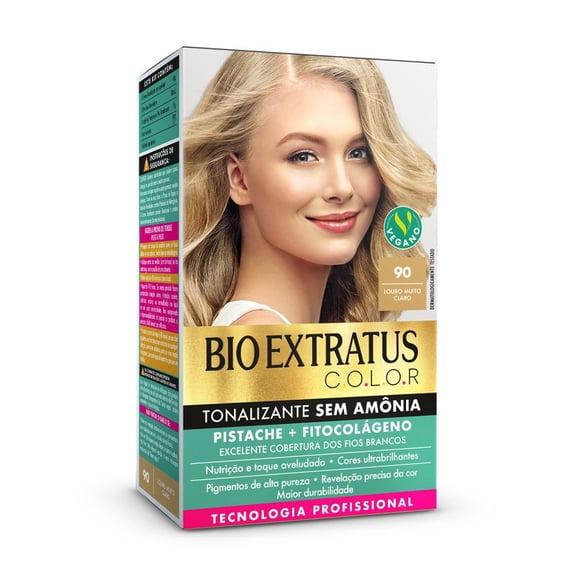 Bio Extratus - Linha Color - Kit Tonalizante 90 Louro muito Claro 135 Ml - (Color Collection - Hair Toner Set 90 Extra Light Blond 4.56 Fl oz)