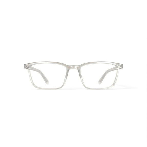 Bio Eyes Men's BE118 Hawthorn Square Prescription Eyeglasses with Case, Crystal
