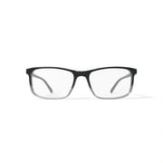 Bio Eyes Mens BE26 Boabab Rectangular Prescription Eyeglasses with Case, Black Gold