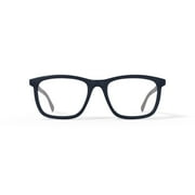 Bio Eyes Mens Clay Square Prescription Eyeglasses with Case, Grey