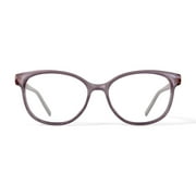 Bio Eyes Womens BE223 Geranium Round Prescription Eyeglasses with Case, Pink Crystal