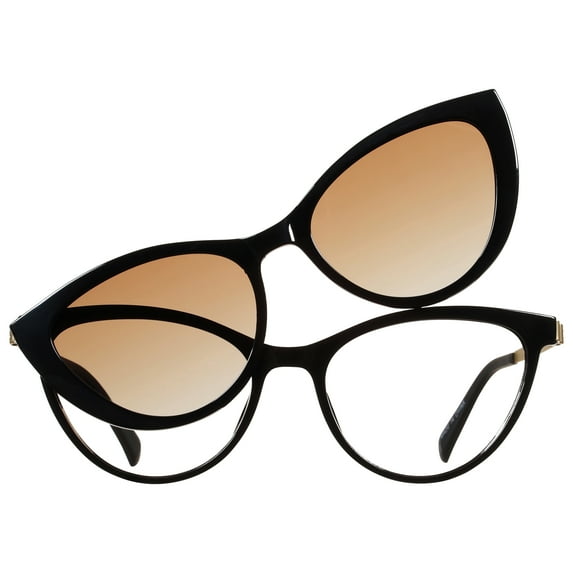 Bio Eyes Women's Rx'able Eyeglasses, Wren, Black, 52.0-16.5-140