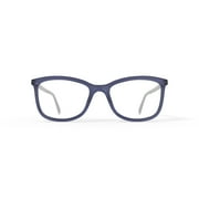 Bio Eyes Womens Winter Square Prescription Eyeglasses with Case, Purple Smoke