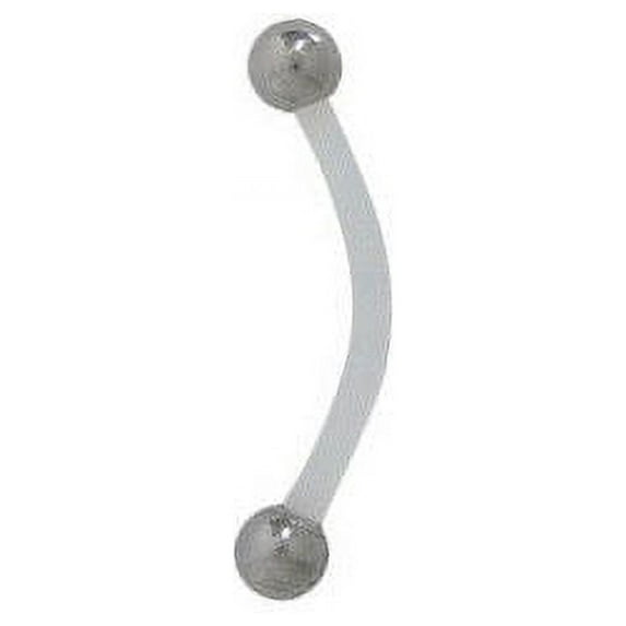 Bio-Flex Curved Barbell w/ Surgical Steel Balls (18G, 10mm)
