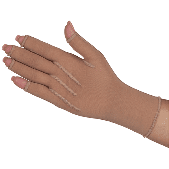 Bio-Form Pressure Gloves, Tan, Open Tip, Small