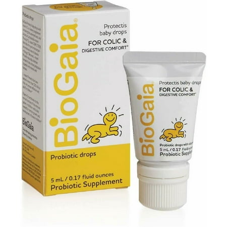 BioGaia Baby Probiotic Drops | Ease Crying, Fussing, Colic, Gas & Tummy Issues | Allergen Free