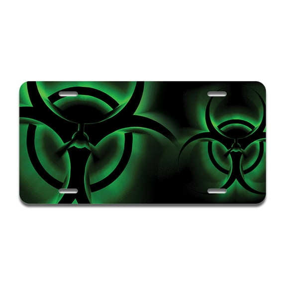 Bio Glare Aluminum License Plate| License Plate 12" X 6" Fits Any Car, Truck, SUV, RV, or Trailer | Made in The USA
