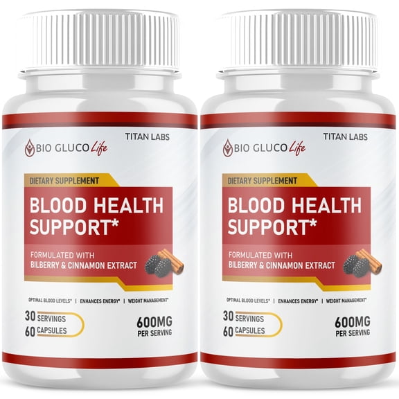 Bio Gluco Life Advanced Formula Blood Support for Health and Wellness 120 Capsules