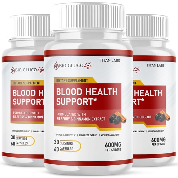 Bio Gluco Life Advanced Formula Blood Support for Health and Wellness 180 Capsules