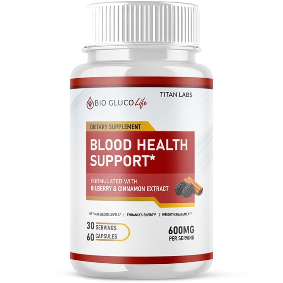 Bio Gluco Life Advanced Formula Blood Support for Health and Wellness 60 Capsules