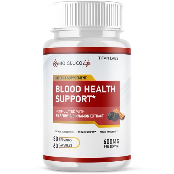 Bio Gluco Life Advanced Formula Blood Support for Health and Wellness 60 Capsules