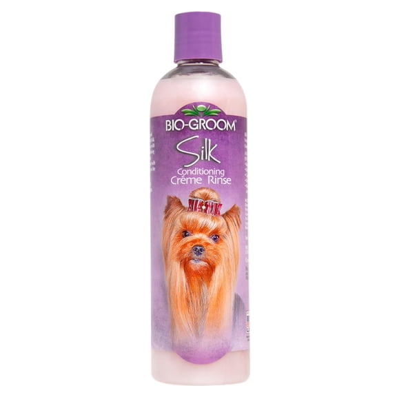 Bio-Groom Silk Creme Rinse Dog Conditioner - Conditioner for Dogs & Puppies, Residue Free Wash, Cruelty Free, Rehydrates Skin & Strengthens Coats, Gentle & Safe - 12 Fl Oz 1-Pack