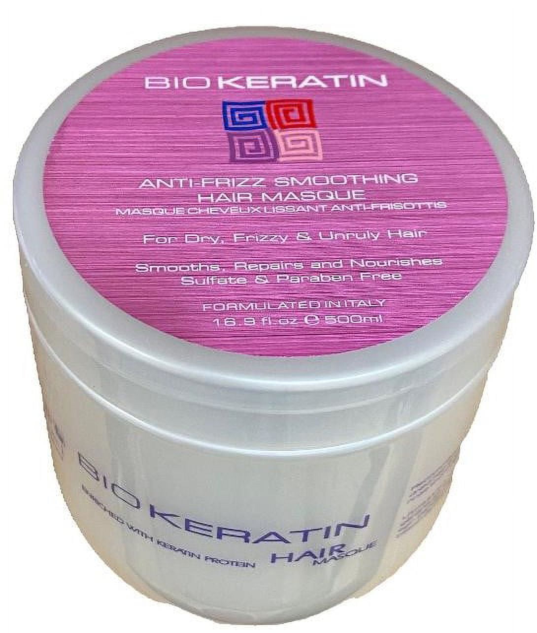 Bio Keratin Anti- Frizz Smoothing Hair Masque For Dry Frizzy Hair