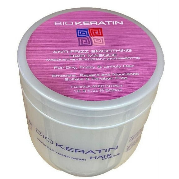 Bio Keratin Anti- Frizz Smoothing Hair Masque For Dry Frizzy Hair