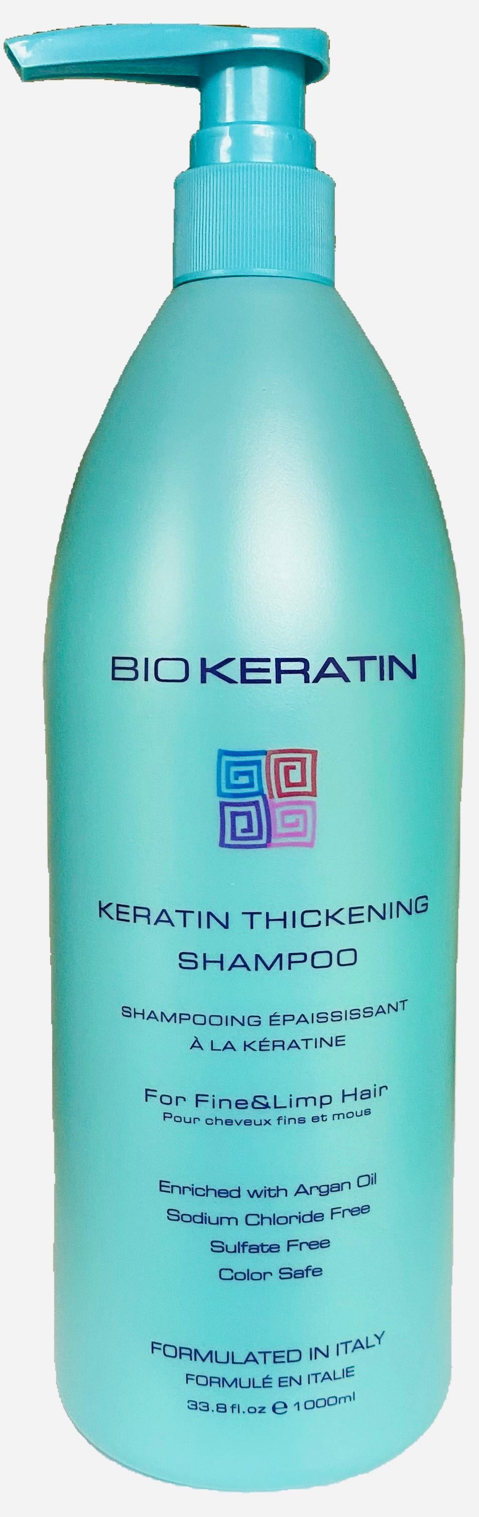 Bio Keratin Extra Thickening Shampoo - For Fine & Limp Hair, Color 