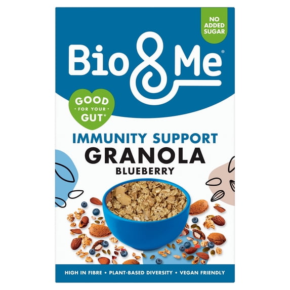 Bio & Me IMMUNITY SUPPORT GRANOLA BLUEBERRY & FLAKED ALMOND 360g, Imported from Britain