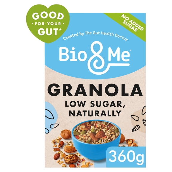 Bio&Me Low Sugar, Naturally Gut-Loving Granola 360g, Imported from Britain