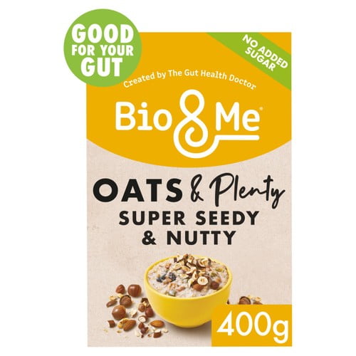 Bio&Me Porridge Super Seedy & Nutty Gut-Loving Prebiotic 400g, British Import (Pack of 3)