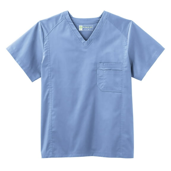 Bio Mens Stretch V-Neck Scrub Top, Style 19044