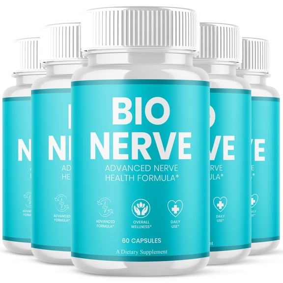 Bio Nerve Advanced Nerve Health Support Pills Natural Vitamin Supplement BioNerve 300 Capsules