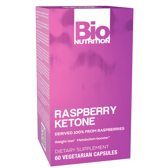 Bio Nutrition - 100% Natural Raspberry Ketone 500 mg. - 60 Vegetarian Capsules