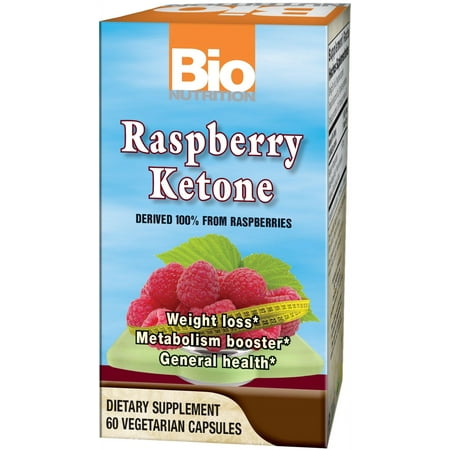Bio Nutrition - 100% Natural Raspberry Ketone 500 mg. - 60 Vegetarian Capsules