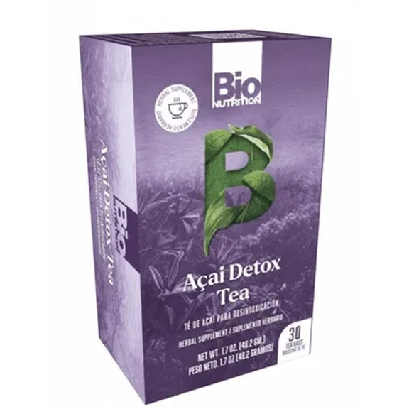 Bio Nutrition Acai Cleansing Detox Tea - 30 Bags - Gentle Weight Management
