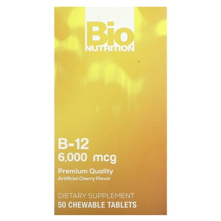 Bio Nutrition B12 Sublingual - 6000 mcg - 50 Tablets
