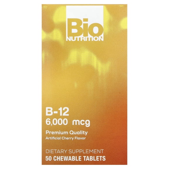 Bio Nutrition B12 Sublingual - 6000 mcg - 50 Tablets