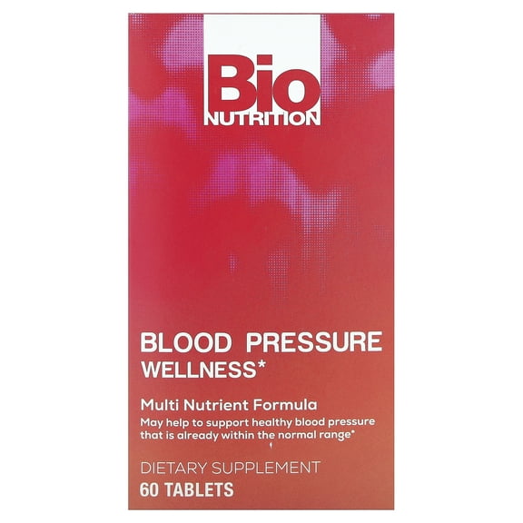 Bio Nutrition Blood Pressure Wellness 60 Tabs