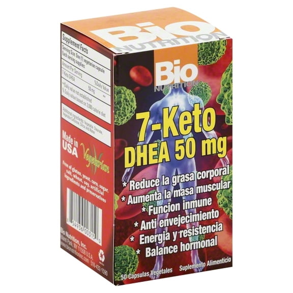 Bio Nutrition 7-Keto, DHEA, 50 mg, 50 Vegetarian Capsules