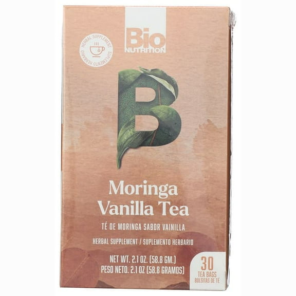 Bio Nutrition - Tea Vanilla Moringa - 1 Each-30 Ct