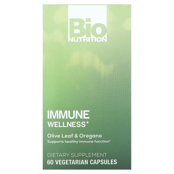 Bio Nutrition - Olive Leaf & Oregano Immune System Support - 60 Vegetarian Capsules