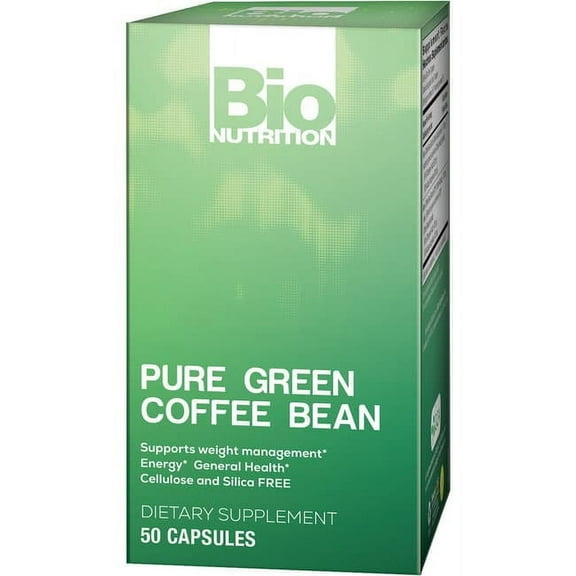 Bio Nutrition Inc. Pure Green Coffee Bean GCA, 50 Ct