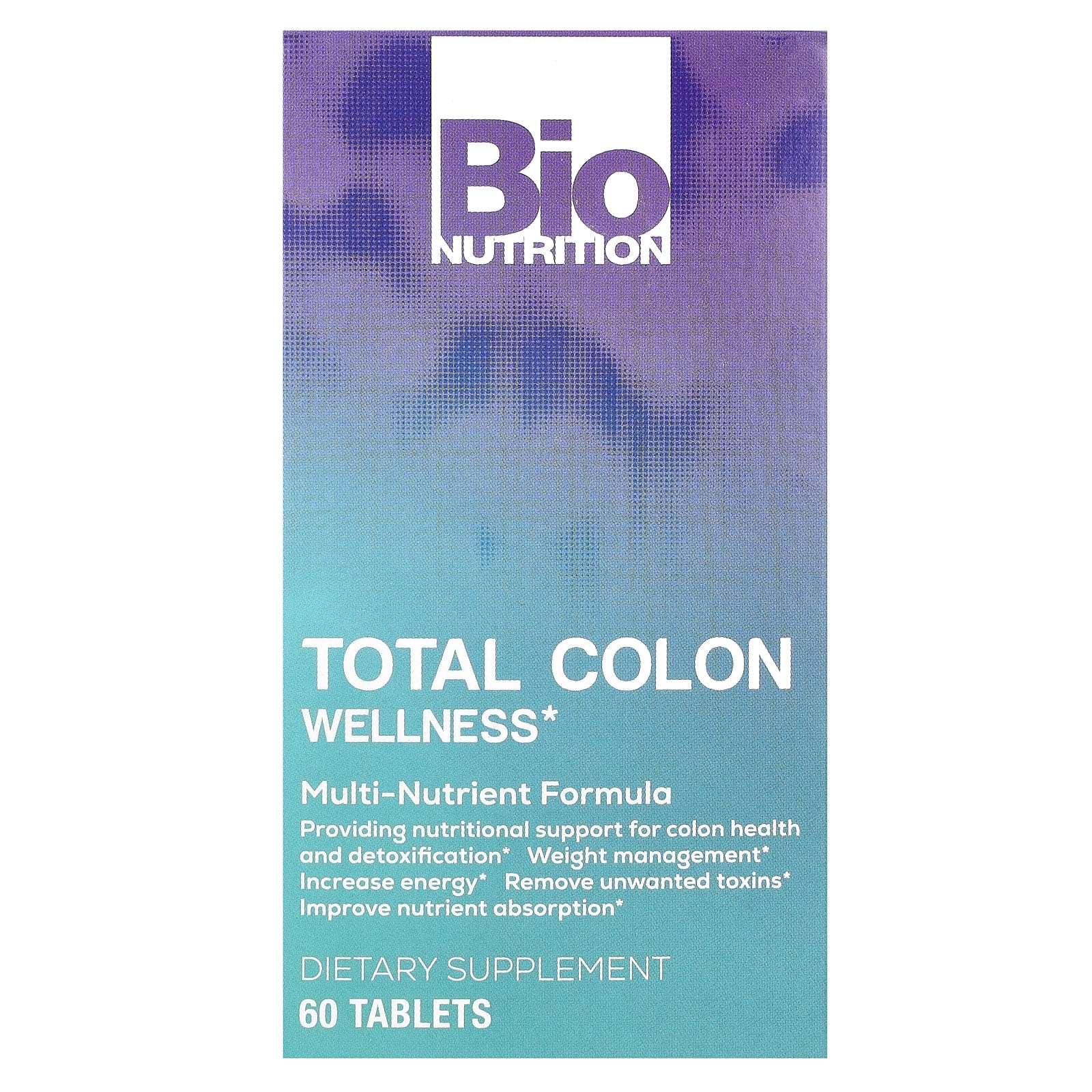 Bio Nutrition Total Colon Wellness, 60 Tablets